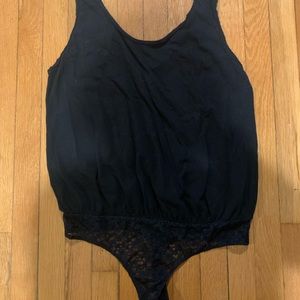 Free People black lace bodysuit